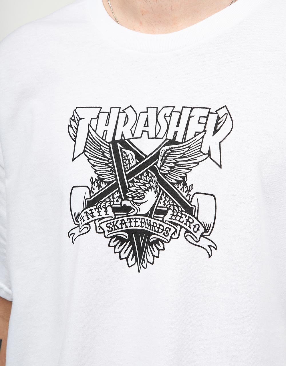 Thrasher x Anti-Hero Eaglegram Tee White