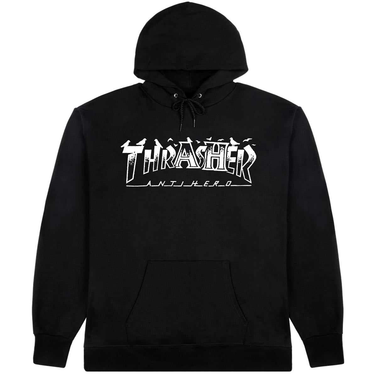 Thrasher x Anti-Hero Pigeon Mag Hood Black