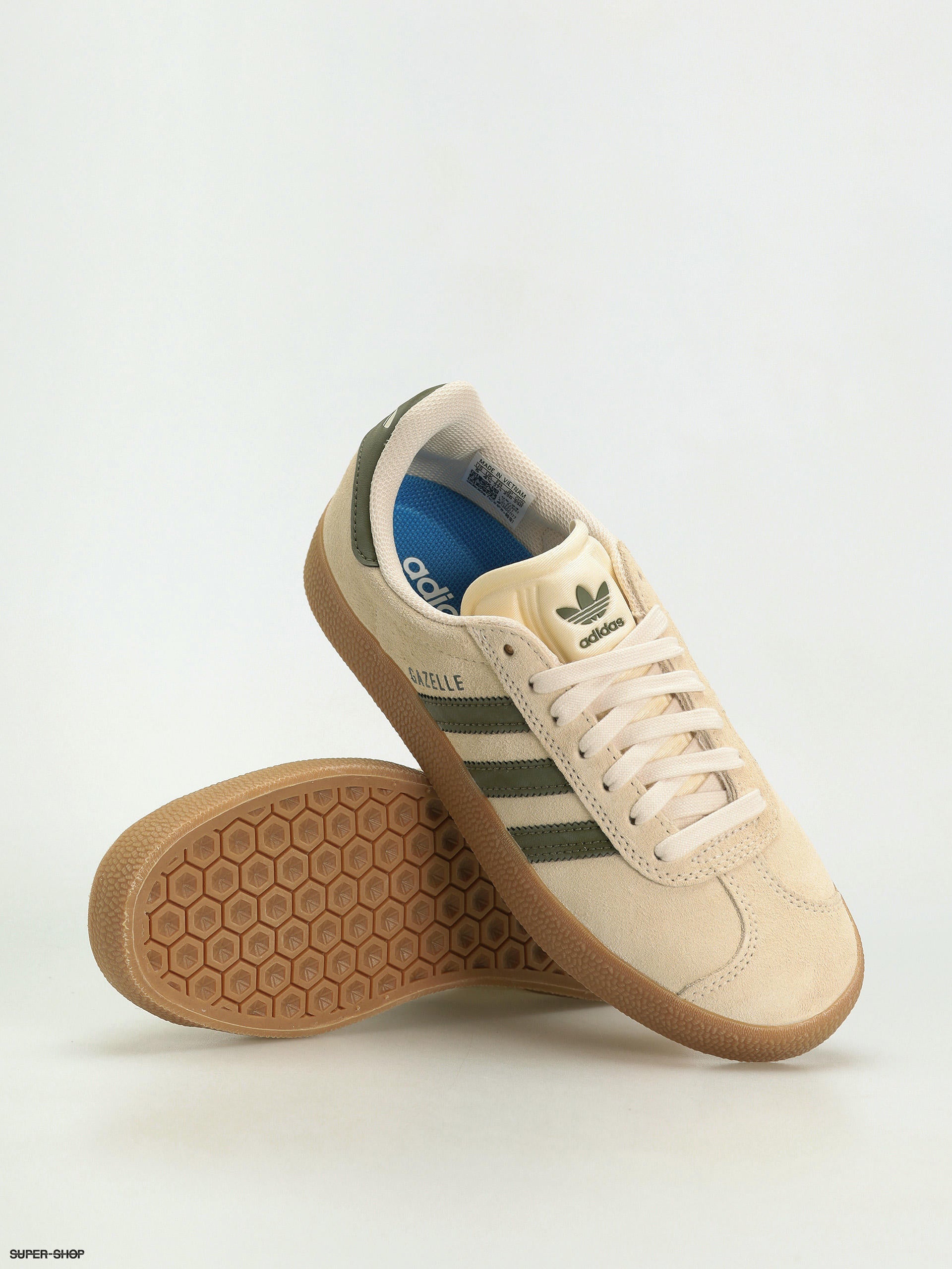 Adidas Gazelle ADV Ecru Tint/Focus Olive/Gum