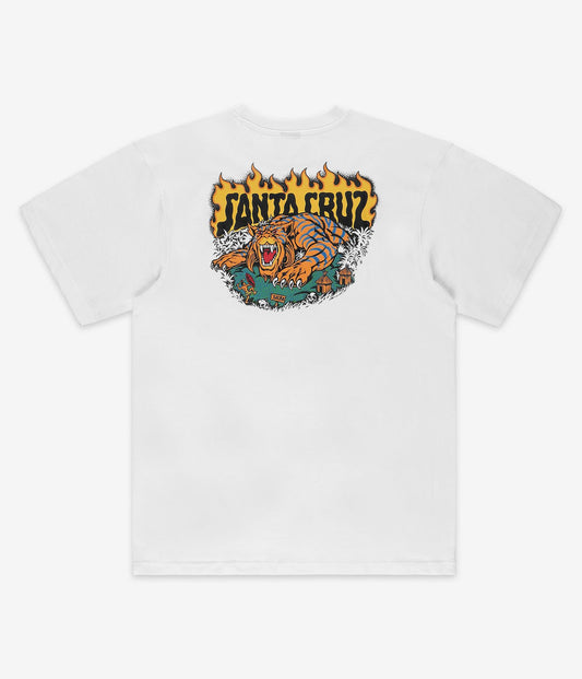 Santa Cruz Salba Tiger Redux Tee White