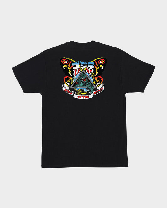 Santa Cruz x Godzilla Natas Mothra Tee Black