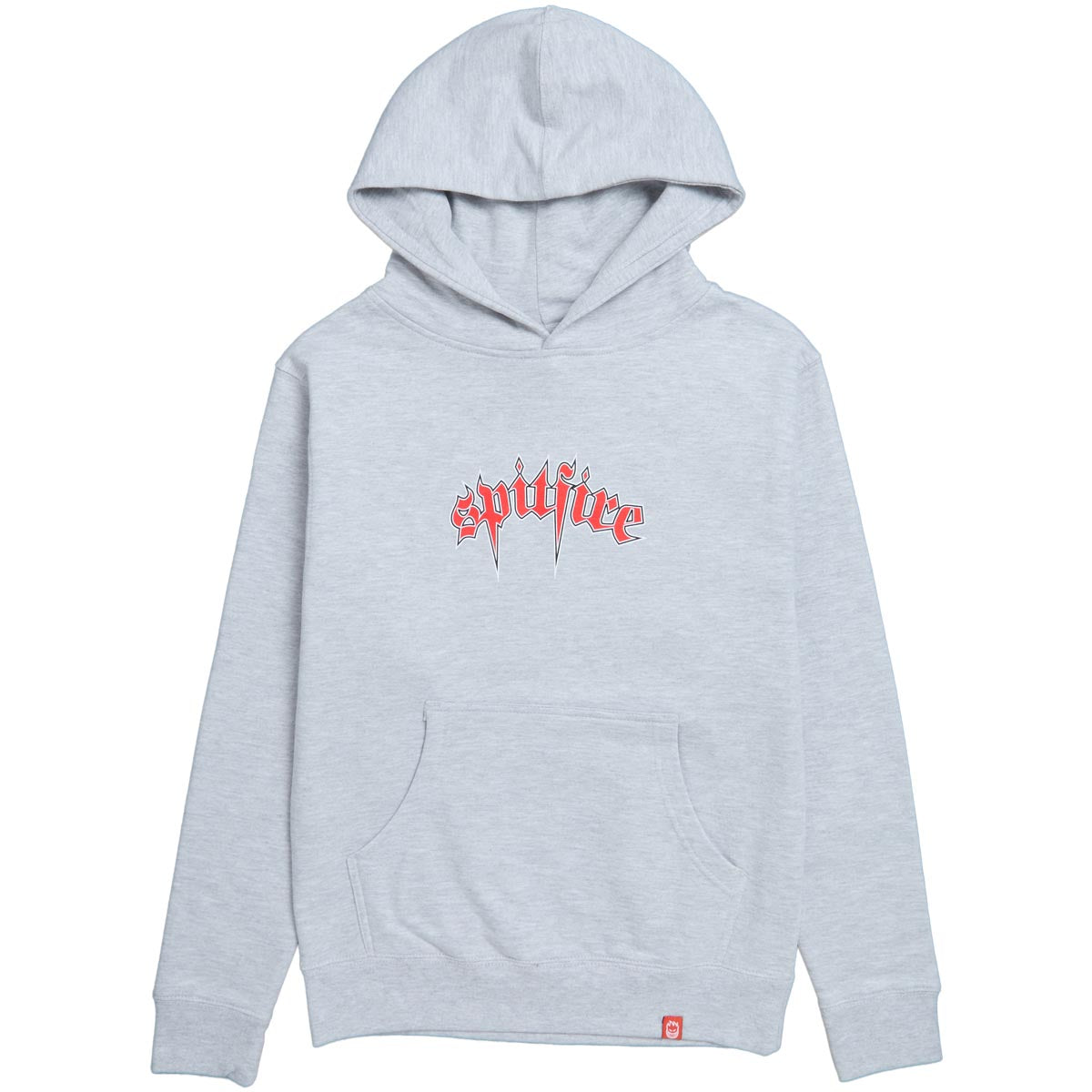 Spitfire Youth Venom Hood Heather Grey/ Red/ White Black