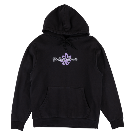 Welcome x Britney Flower Hoodie Black