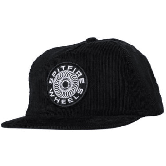 Spitfire Classic Swirl '87 Snapback Cord Cap Black/White