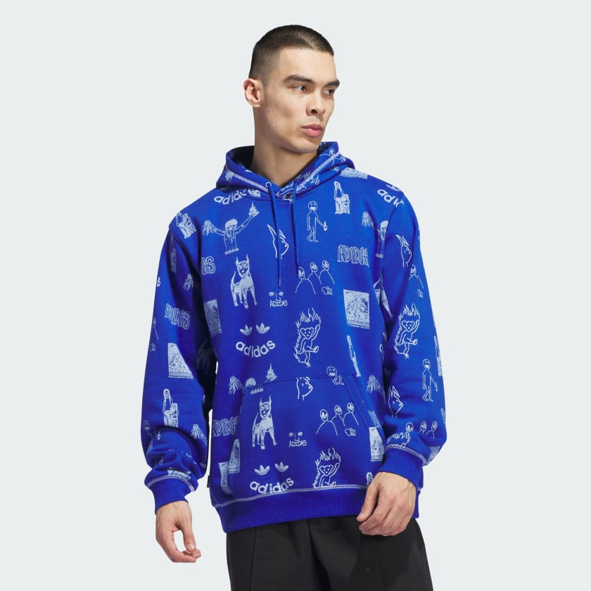 Adidas Dill Hoodie Royal Blue/White