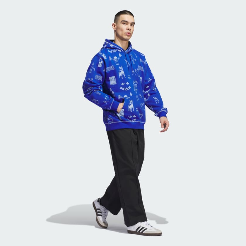 Adidas Dill Hoodie Royal Blue/White