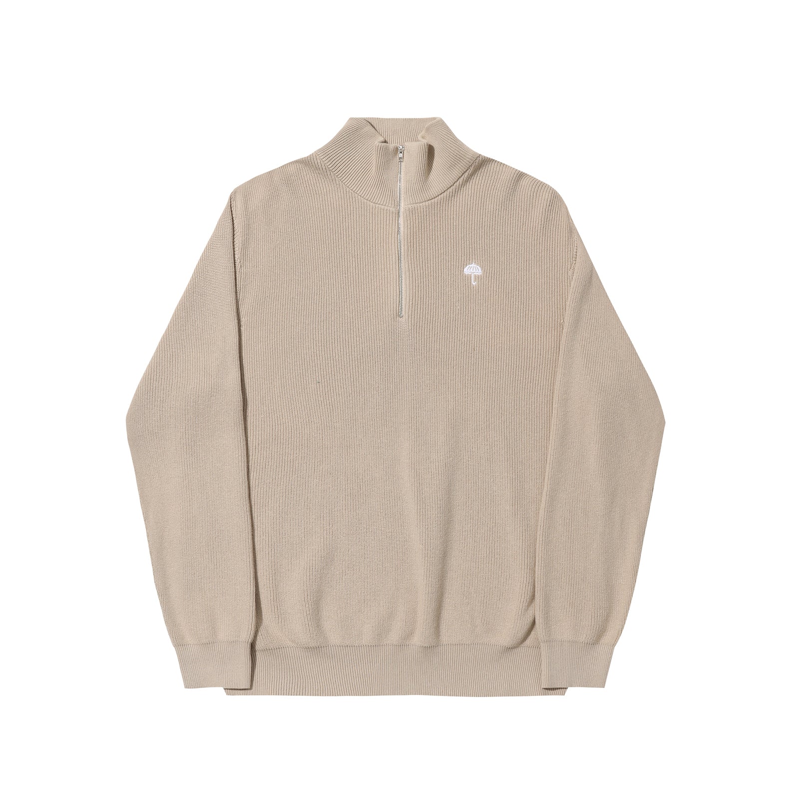 Helas Diploma Quarter Zip Knit Beige