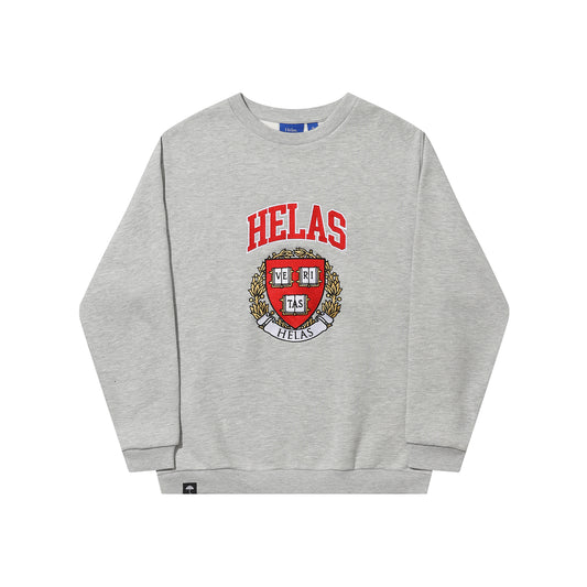 Helas Veritas Crewneck Heather Grey