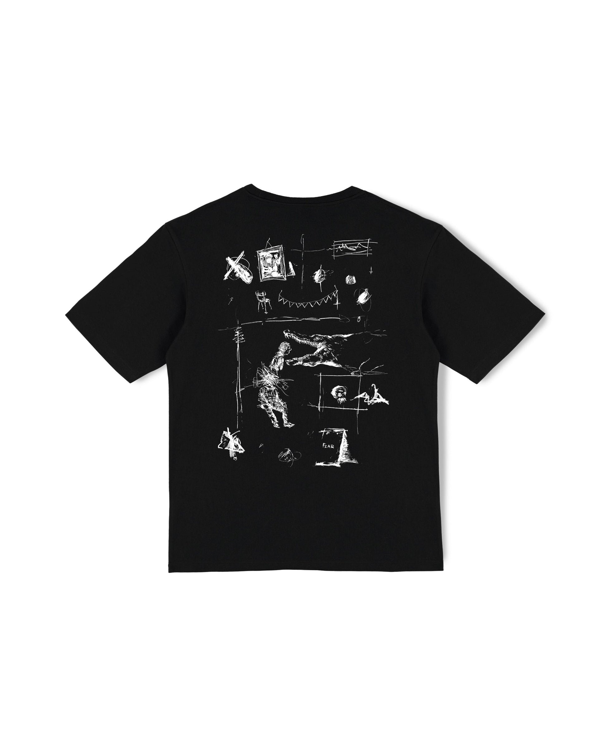 Poetic Fear Sketch Tee Black