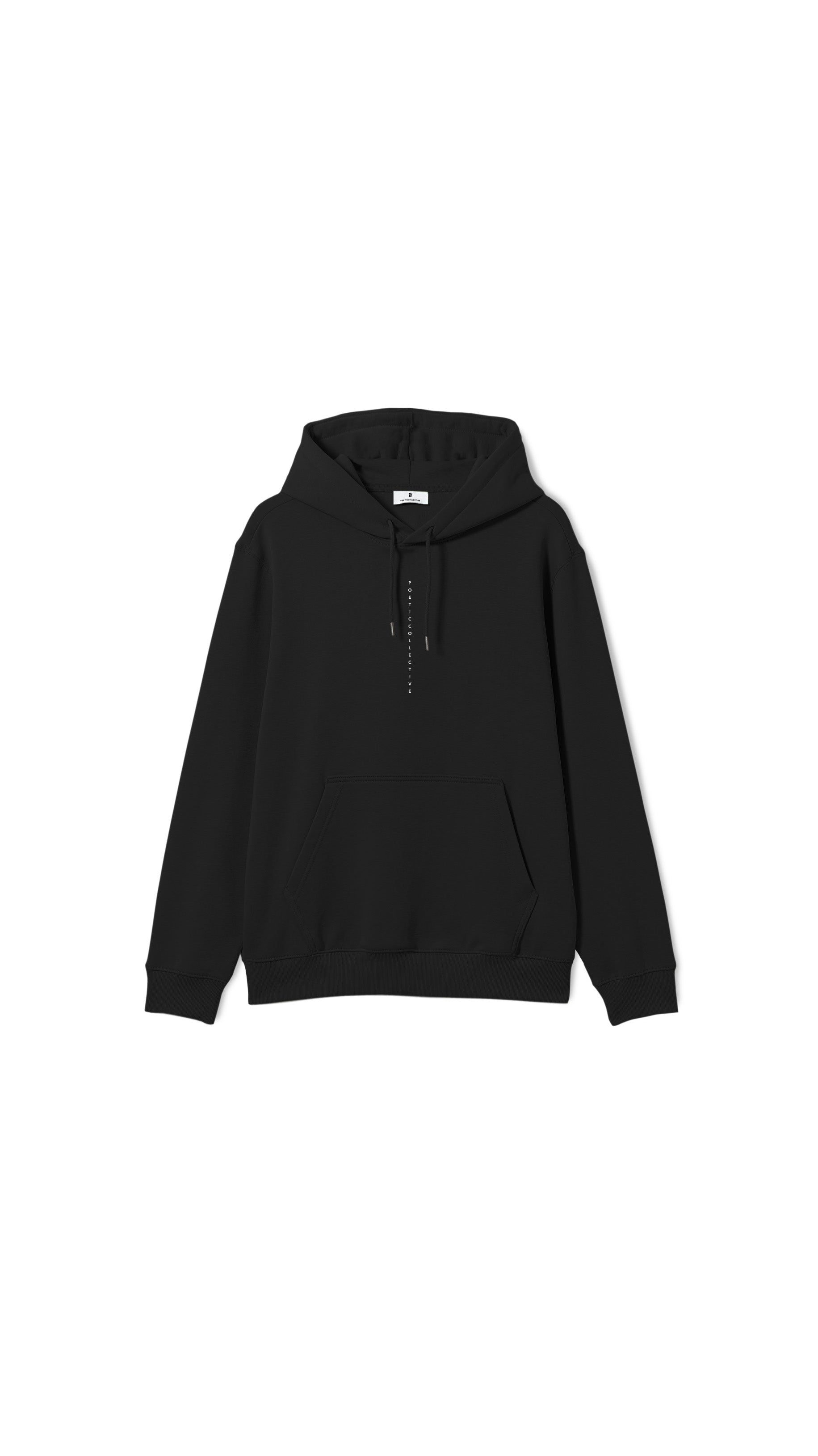 Poetic Flower Hoodie Black