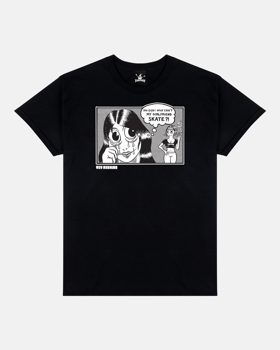 Thrasher x Toy Machine Girlfriend Tee Black