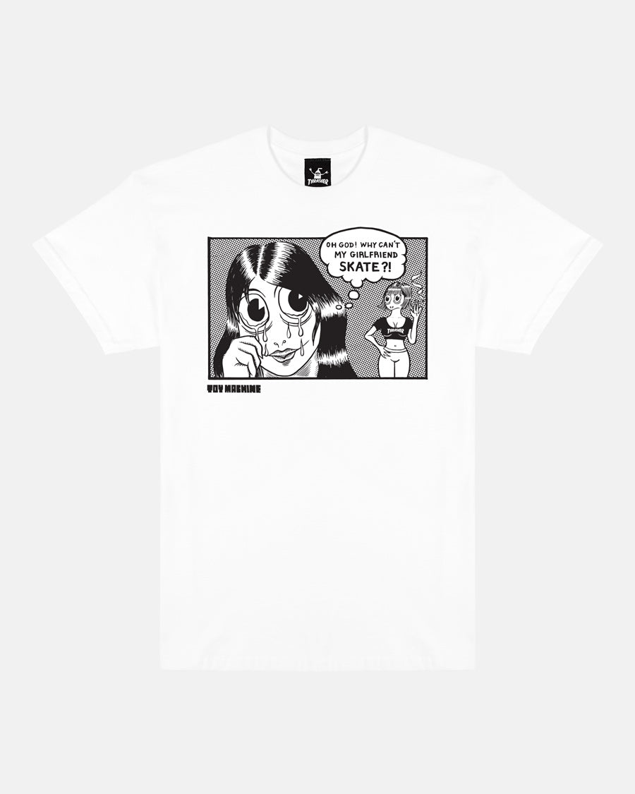 Thrasher x Toy Machine Girlfriend Tee White