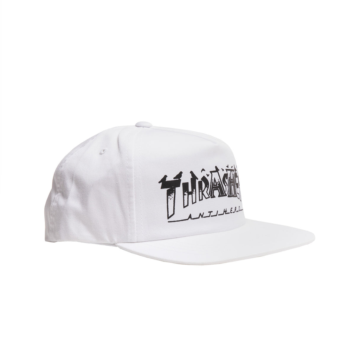 Thrasher x Anti-Hero Pigeon Mag Snapback White