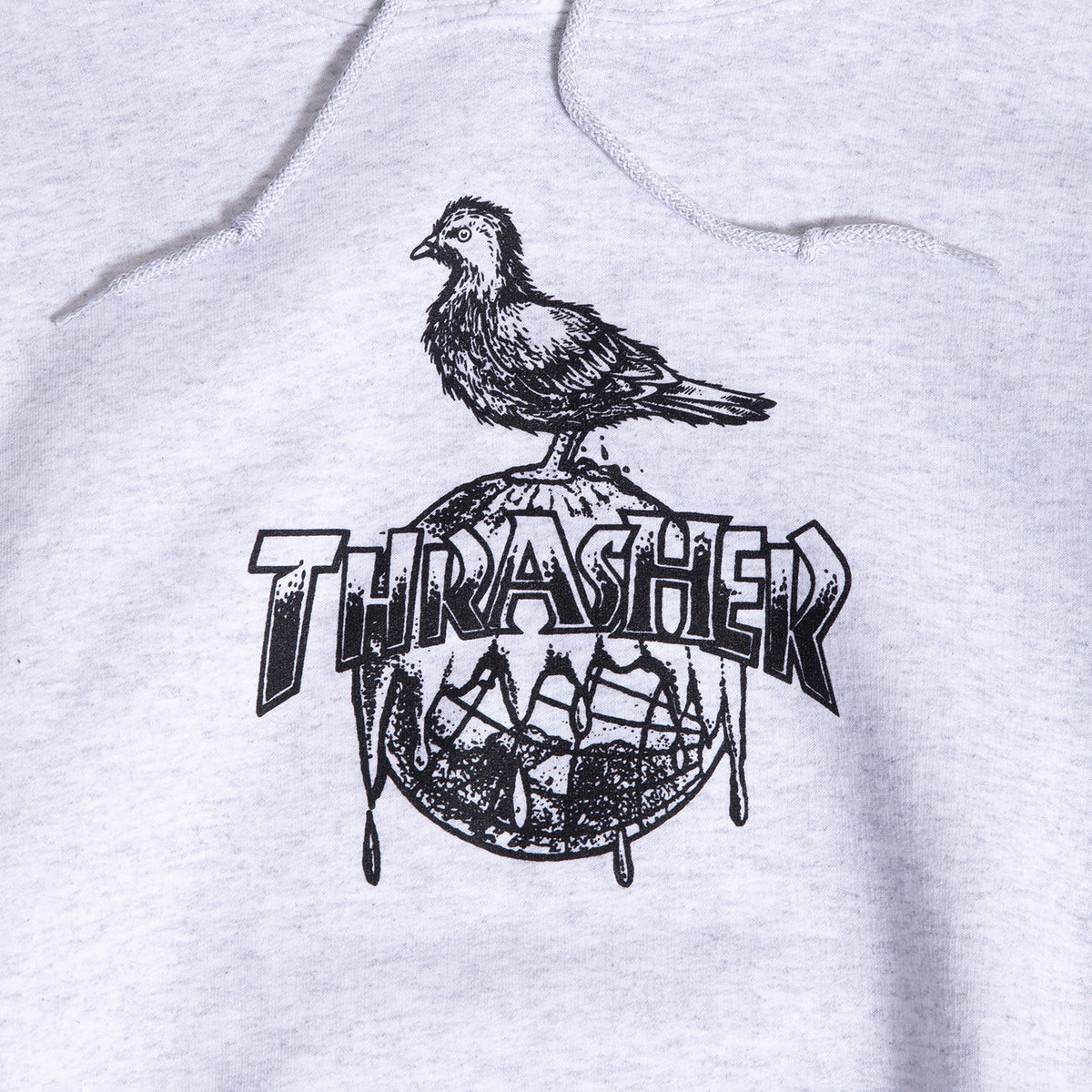 Thrasher x Anti-Hero Cover The Earth Hoodie Ash Grey