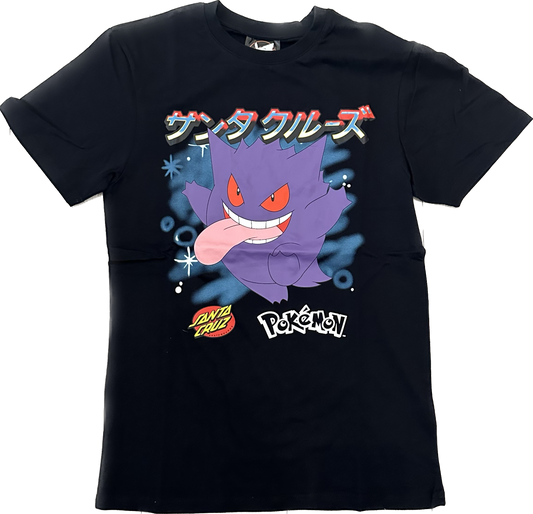 Santa Cruz x Pokemon Ghost Type 3 Tee Black