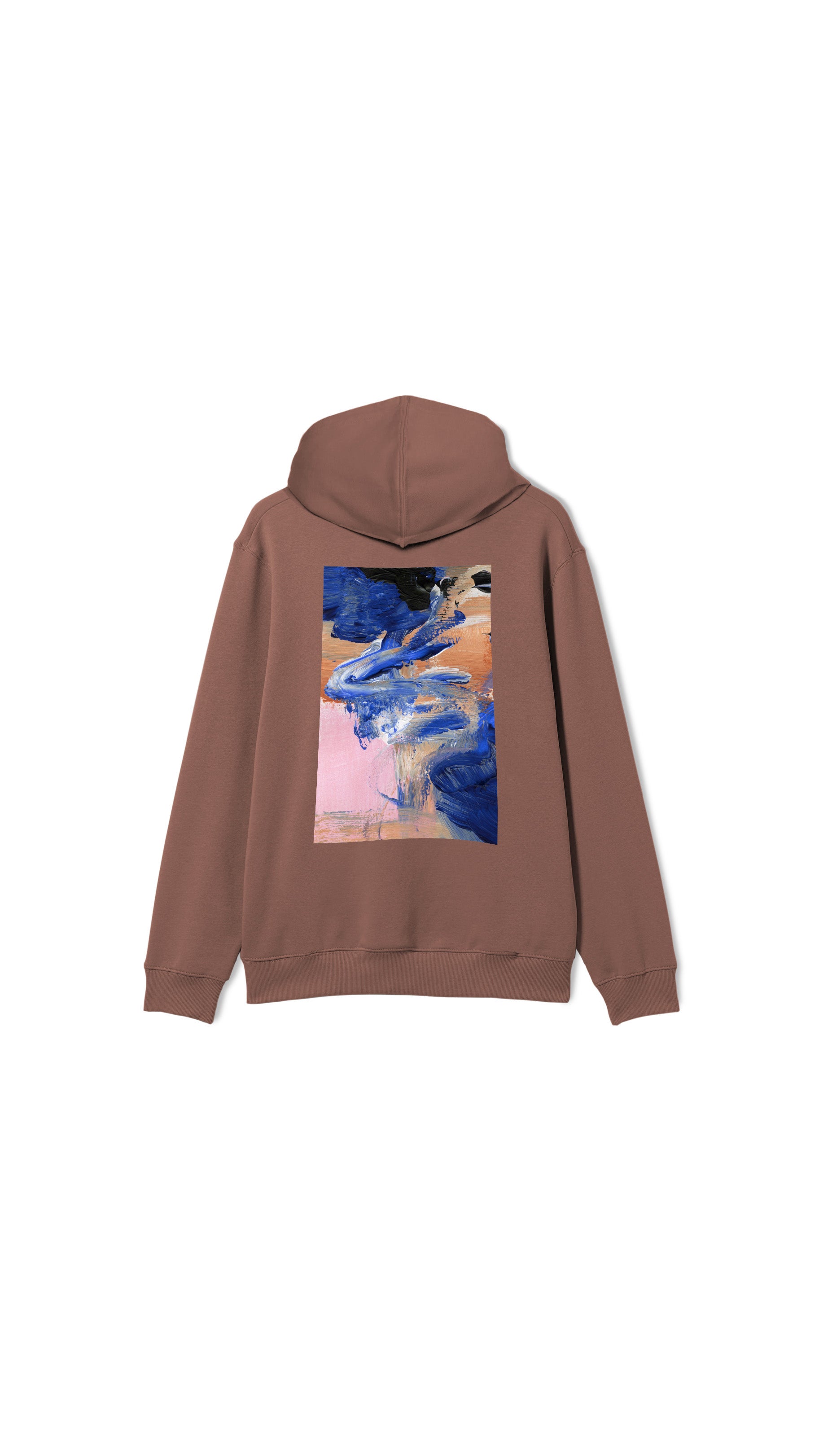 Poetic Painting Hoodie Brown