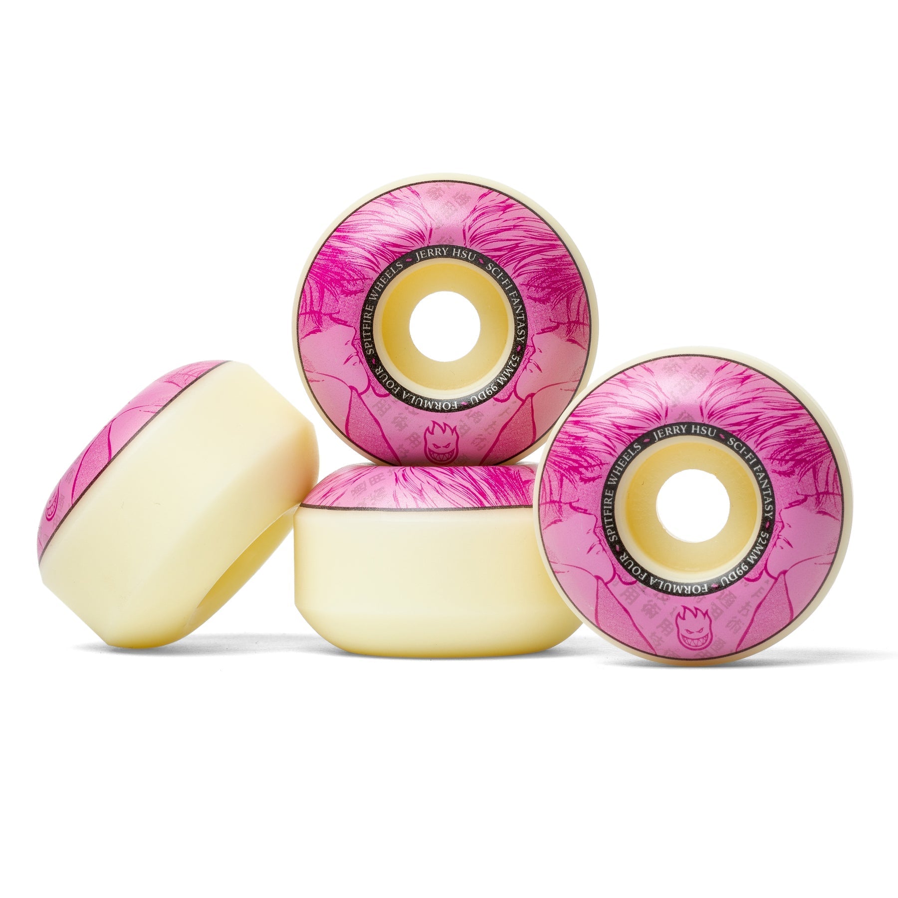 Spitfire x Sci-Fi F4 Hsu 99a Classic 52mm White/Pink