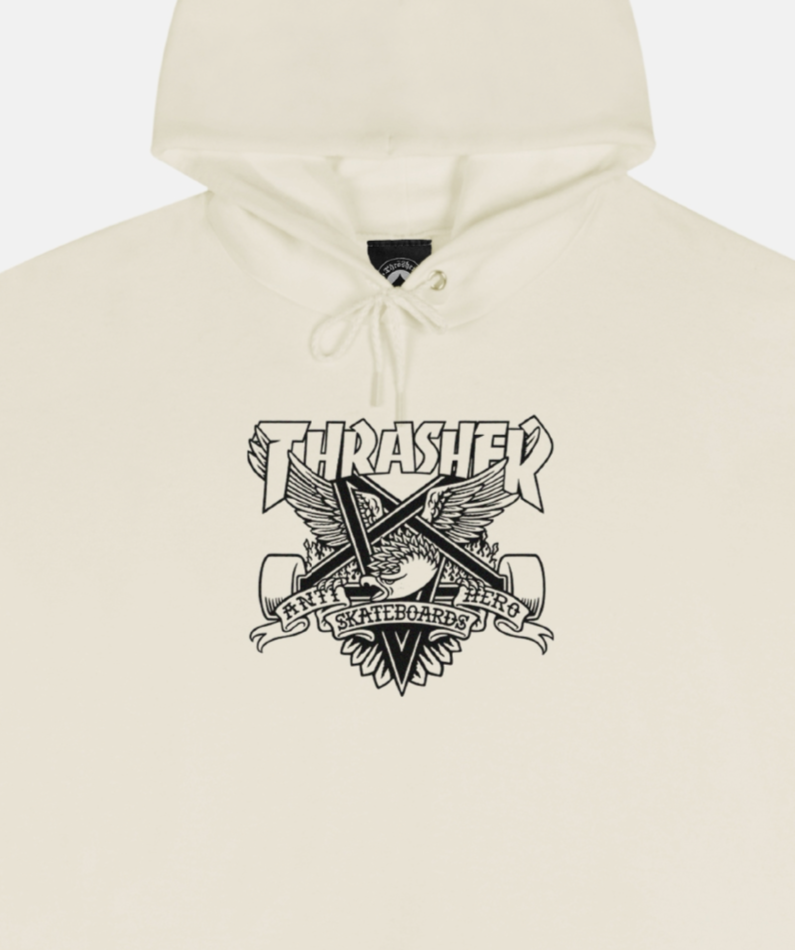 Thrasher x Anti-Hero Eaglegram Hoodie Sand