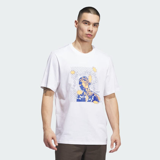 Adidas Lil Dre Tee White/Royal Blue/Haze Orange