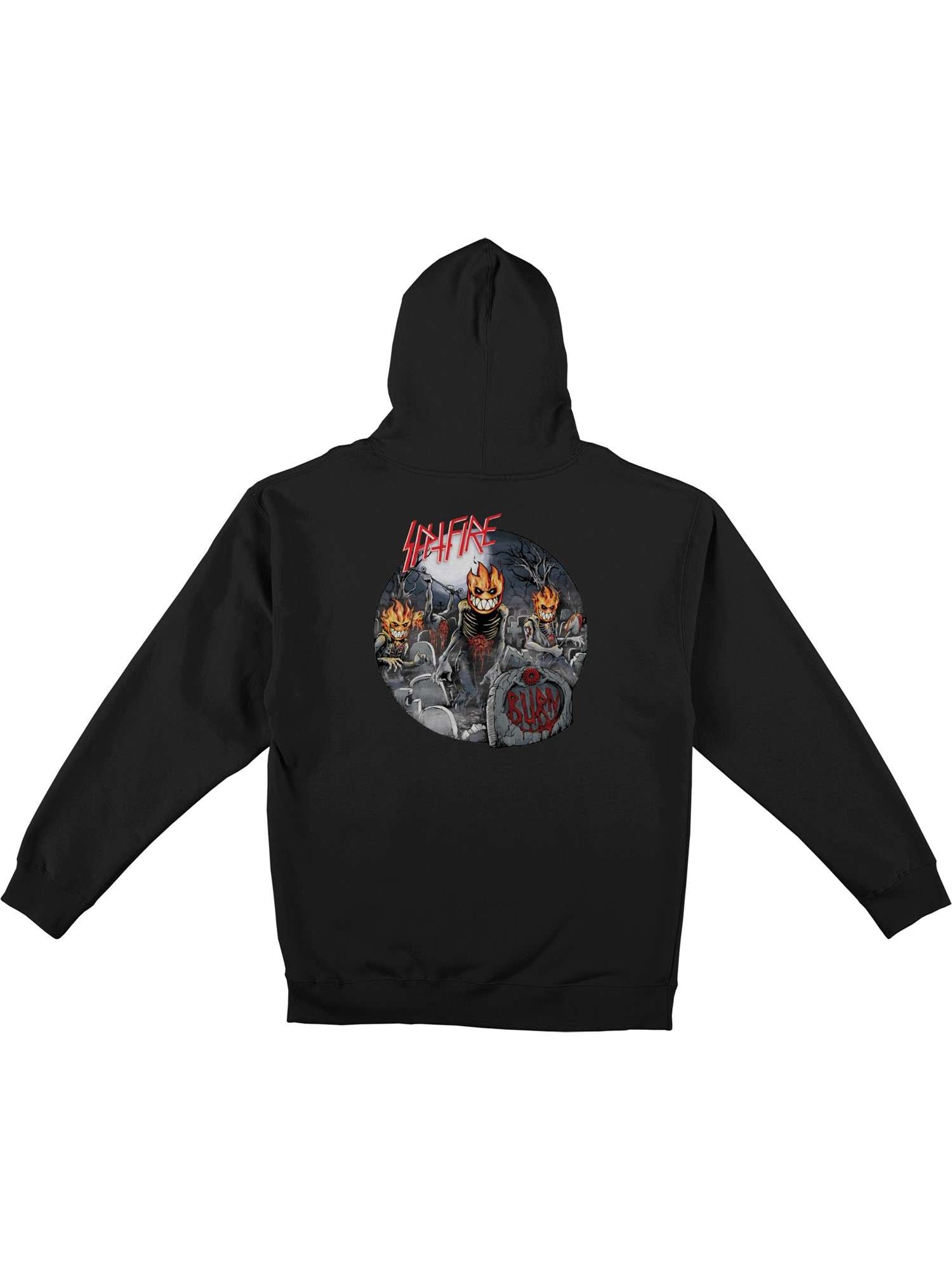 Spitfire Undead Zip Hoodie Black