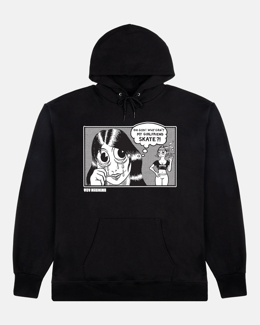 Thrasher x Toy Machine Girlfriend Hoodie Black