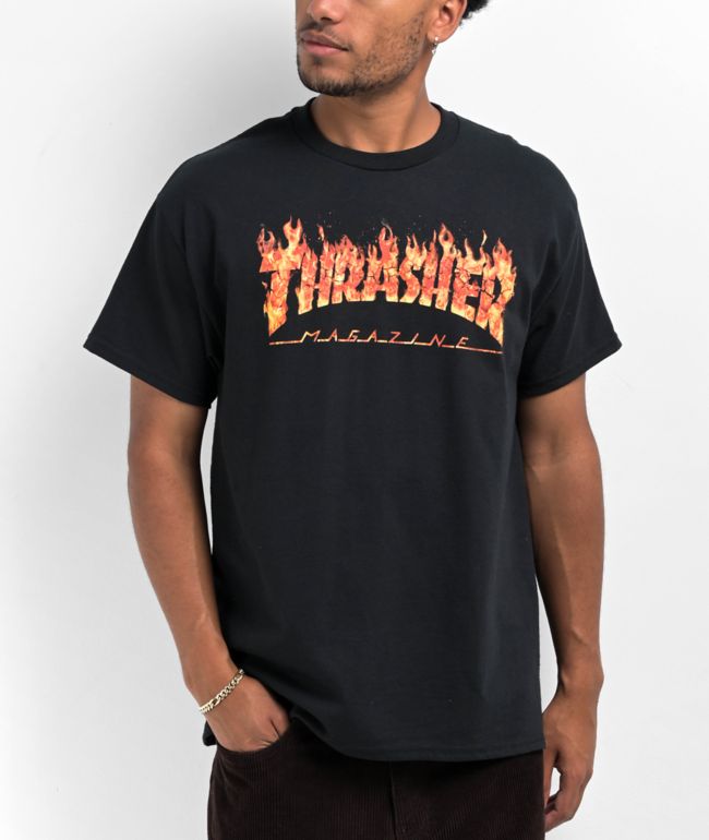 Thrasher Inferno Tee Black