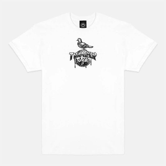 Thrasher x Anti-Hero Cover The Earth Tee White