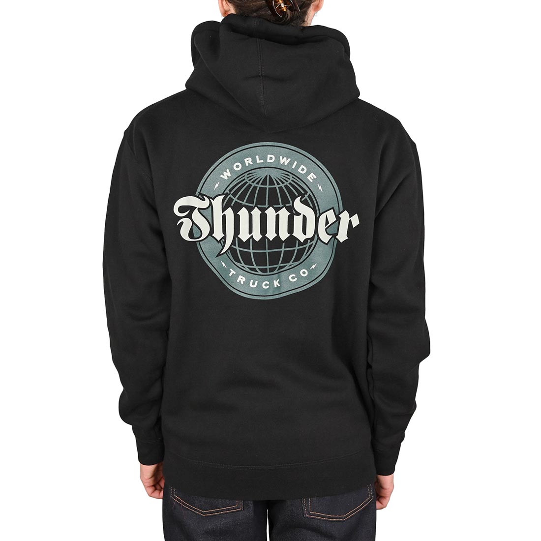 Thunder Worldwide Zip Hood Black/Grey/Green