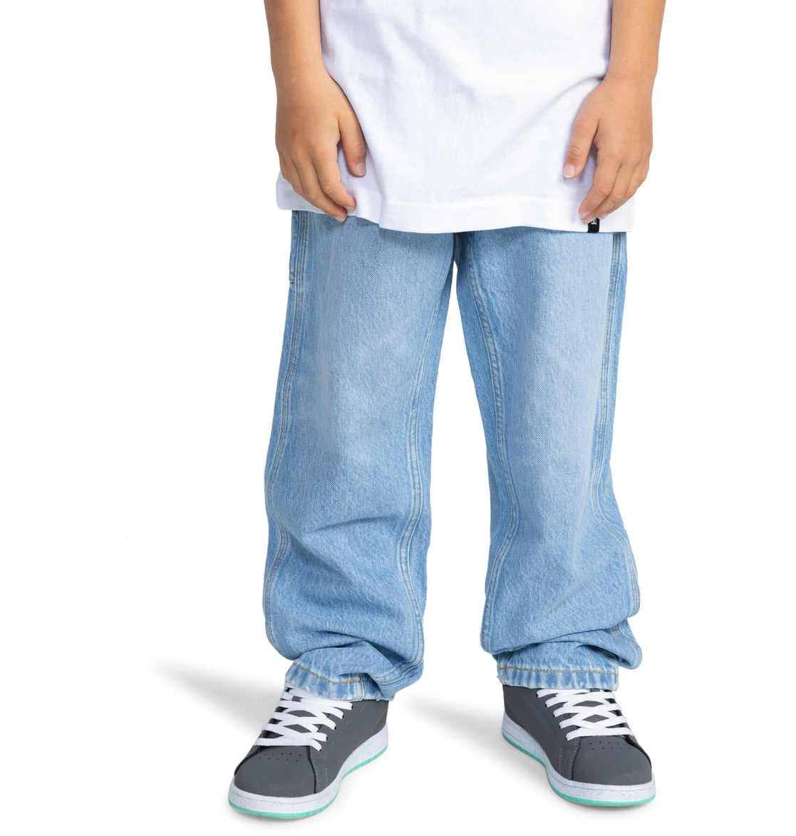 DC Worker Baggy Light Blue Carpenter Denim Youth Pant Boy