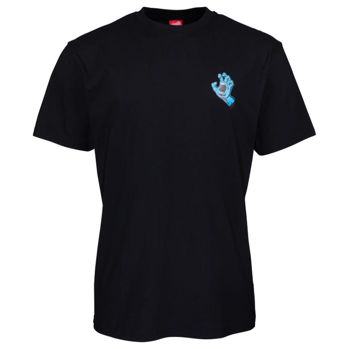 Santa Cruz Screaming Hand Chest Tee Black