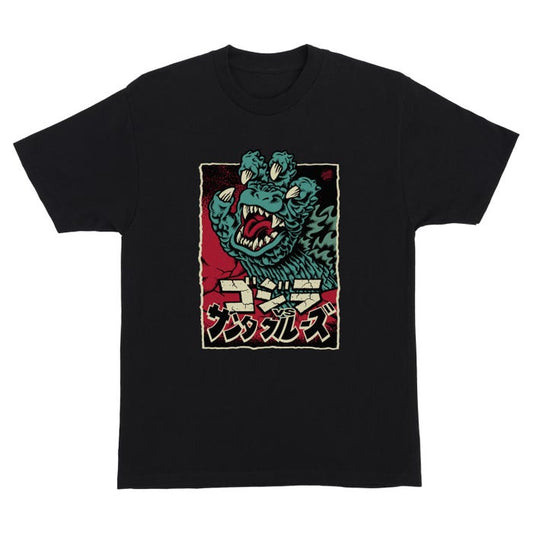 Santa Cruz x Godzilla Hand Tee Black