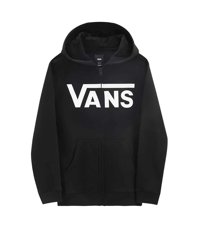 VANS CLASSIC YOUTH PULLOVER ZIP HOODIE BOY BLACK