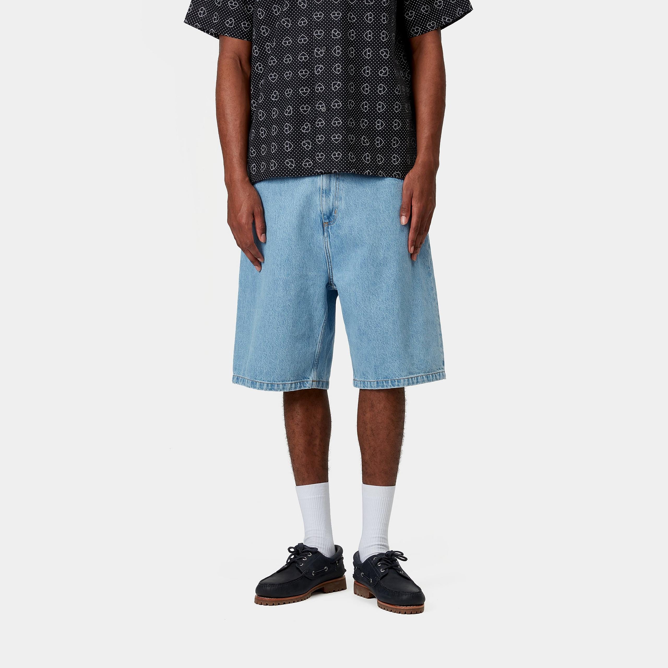 Carhartt Brandon Short Light Blue Stone Bleached