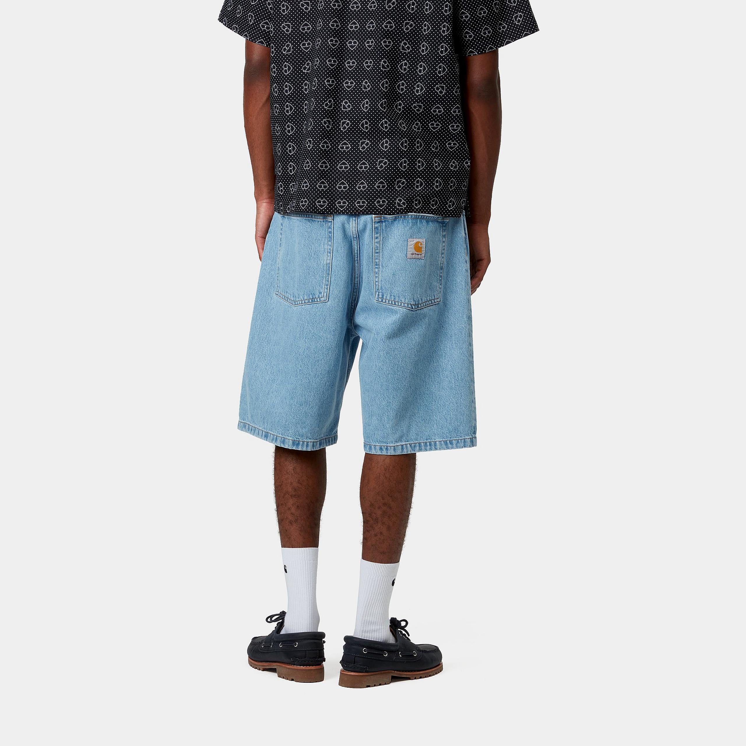 Carhartt Brandon Short Light Blue Stone Bleached