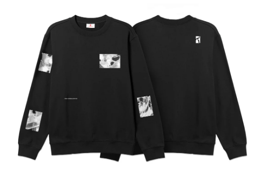 Poetic Fluid Crewneck Sweater Black