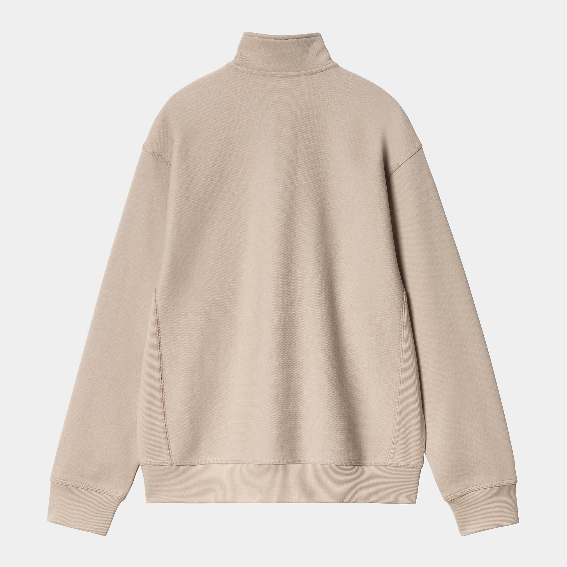 Carhartt half zip American script sweat Fleur De Sel