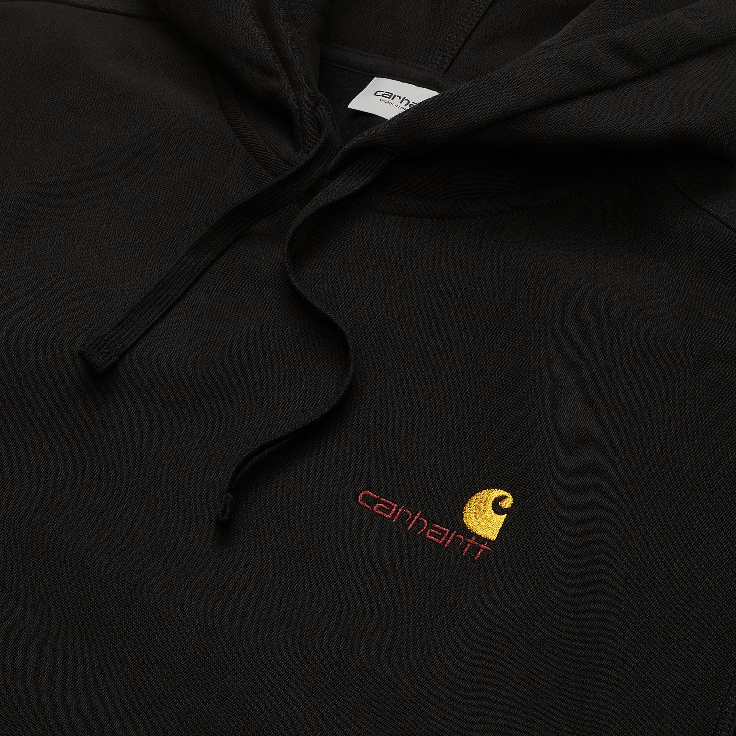 Carhartt Hooded American Script Sweat Black