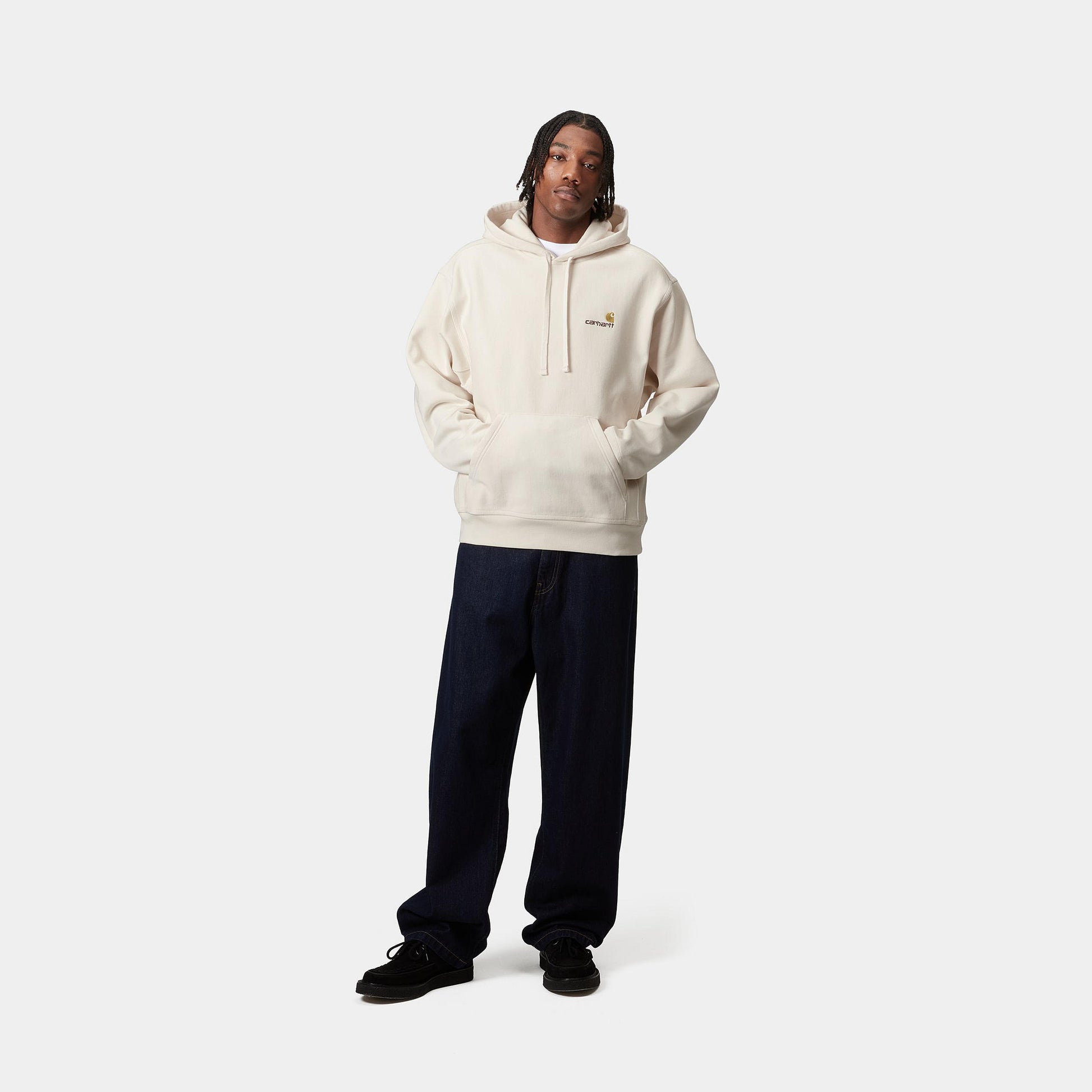 Carhartt Hooded American Script Sweat Natural