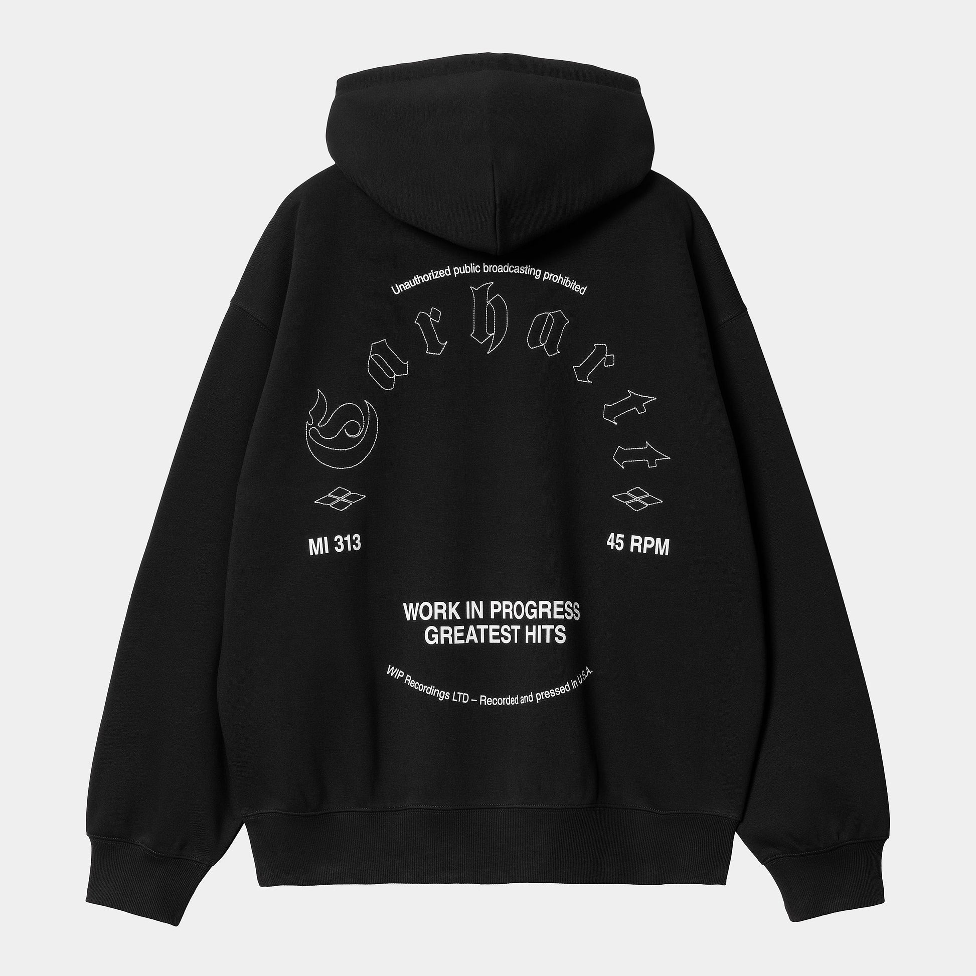 Carhartt WIP Hooded Greatest Hits Sweater Black/White