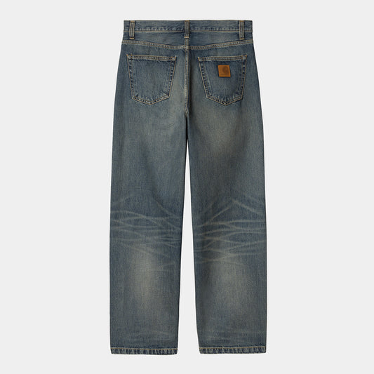 Carhartt WIP Landon Pant Cotton Blue worn used wash