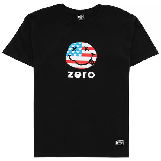 Zero X Loser Machine - American Smiley Tee Black