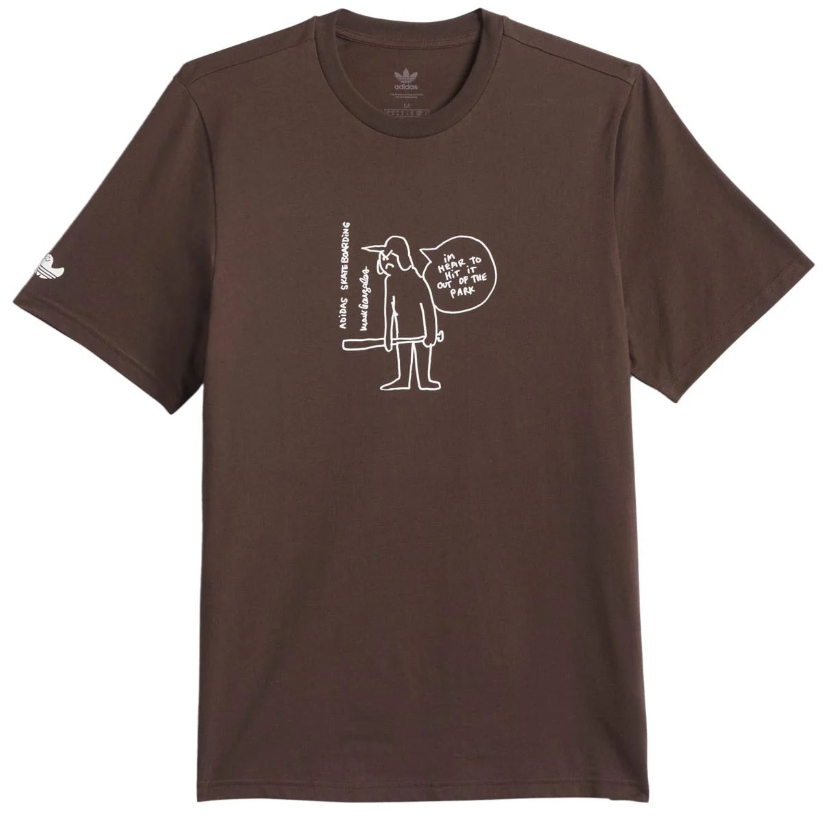 Adidas Shmoo G Tee 3 Dark Brown/White