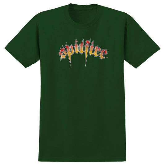 Spitfire Venom Script Tee Forest green