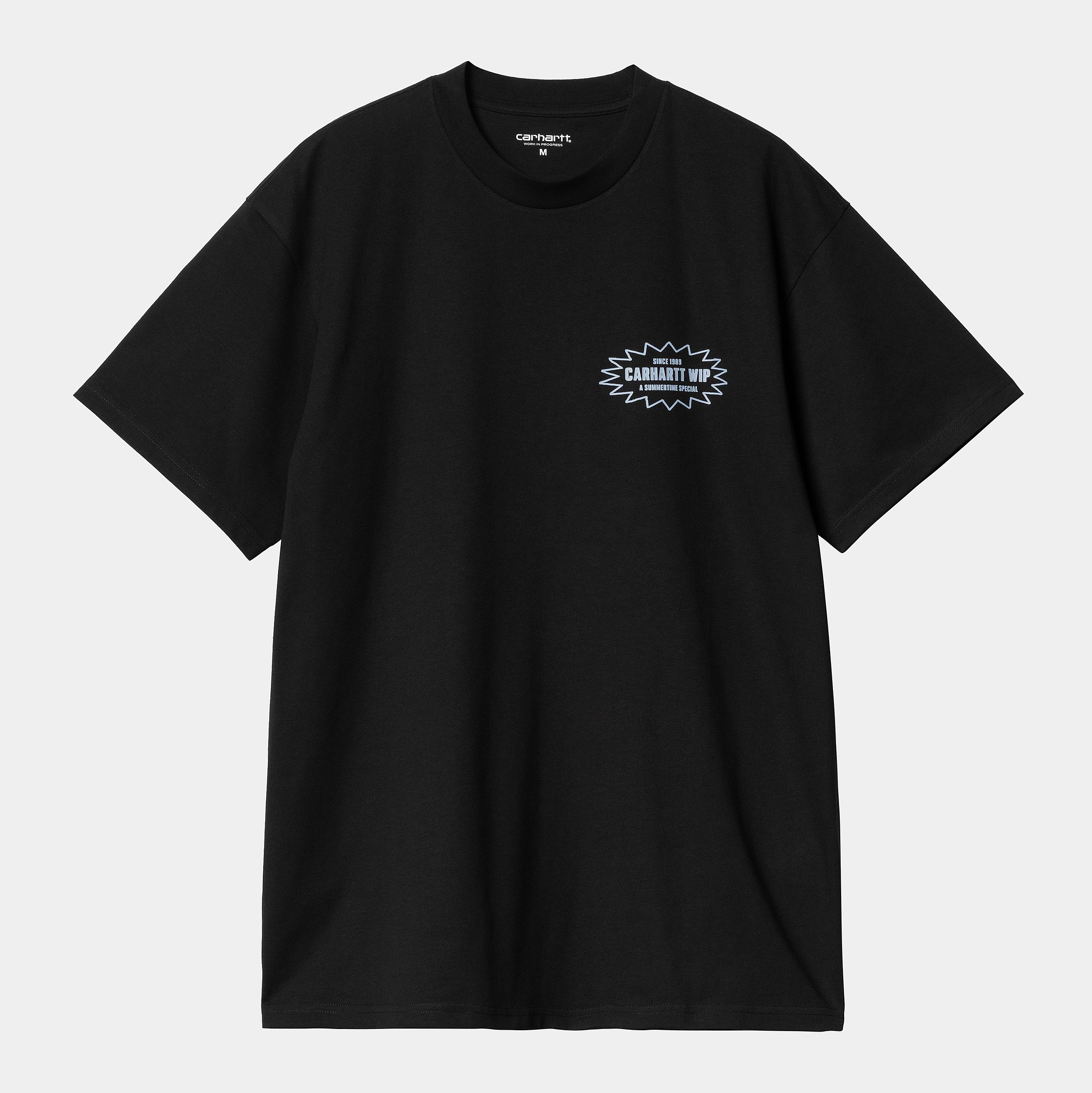 Carhartt WIP Catalogue Tee Black / Bluebird