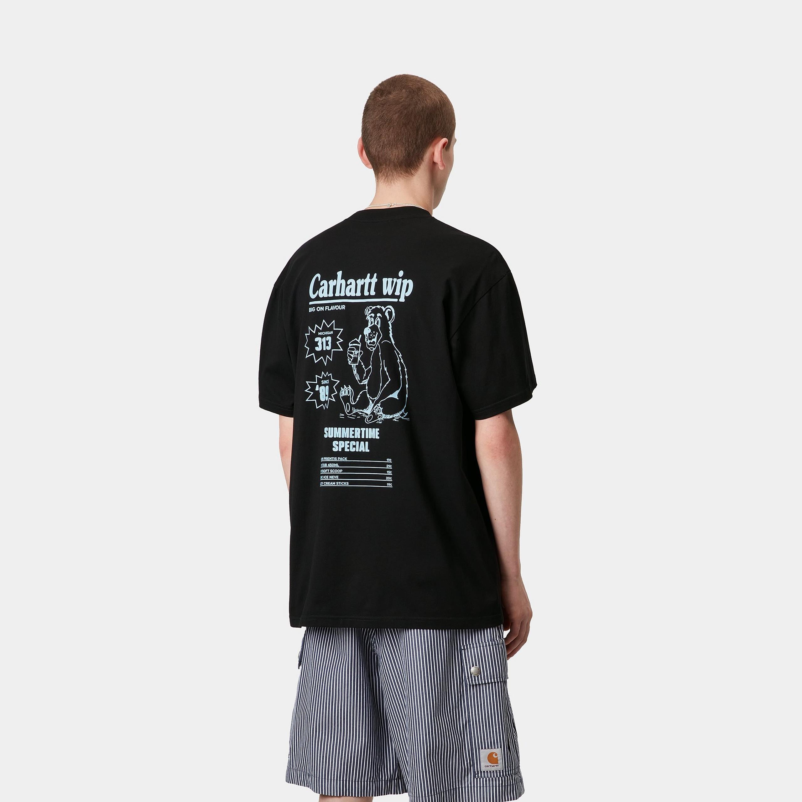 Carhartt WIP Catalogue Tee Black / Bluebird