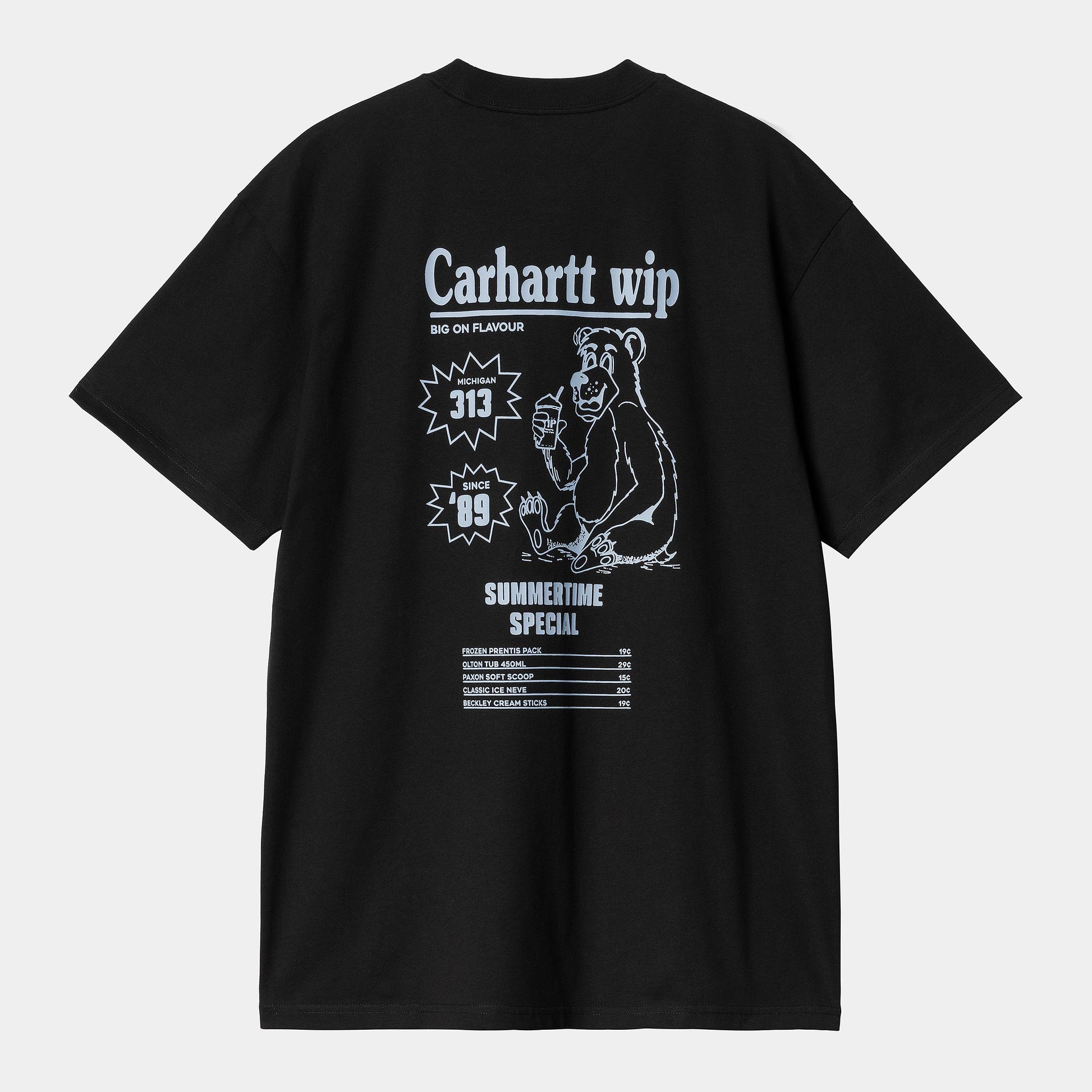 Carhartt WIP Catalogue Tee Black / Bluebird