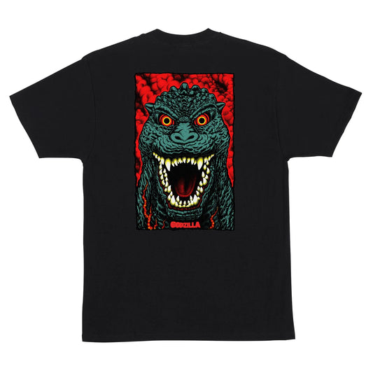 Santa Cruz x Godzilla Destroyer Stripes Tee Black