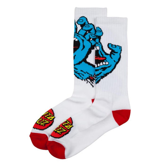 Santa Cruz Screaming Hand Sock White EU40-EU46