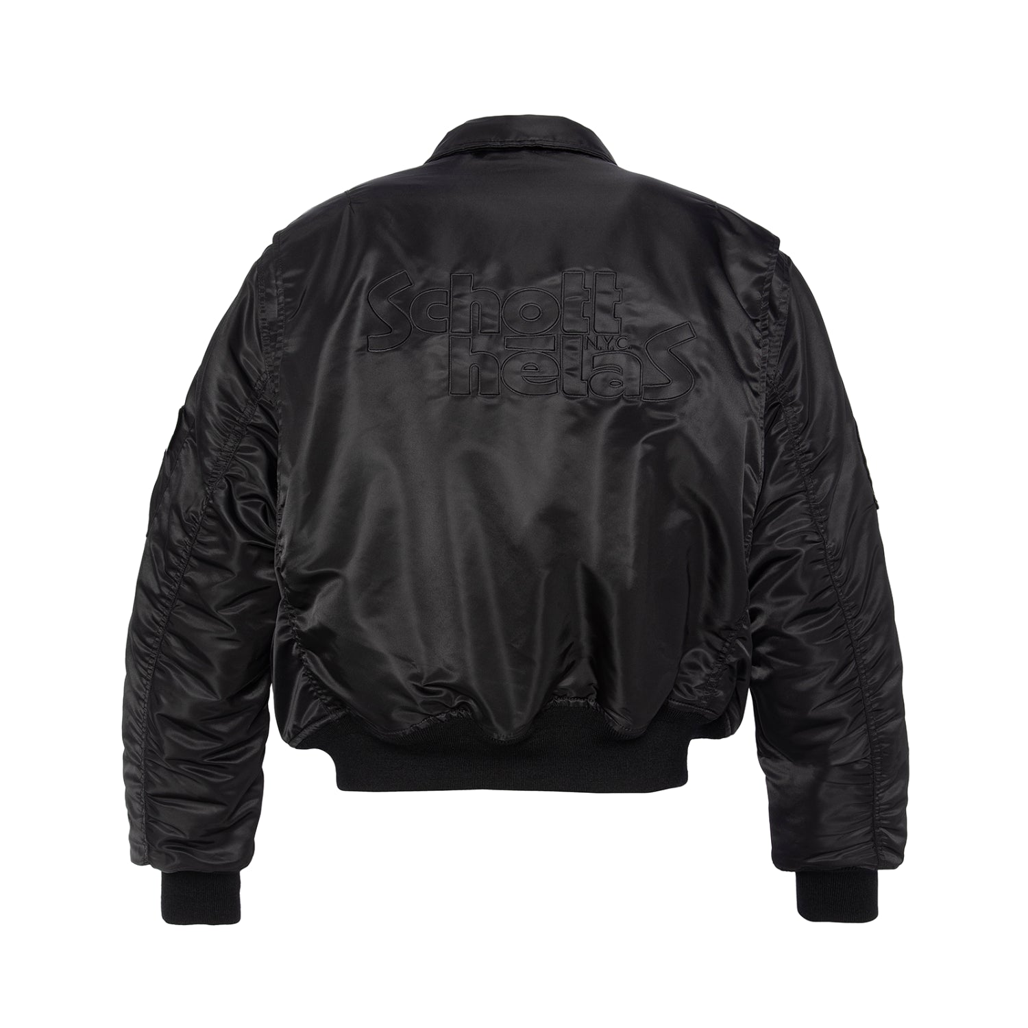 SCHOTT NYC X HELAS BOMBER JACKET BLACK