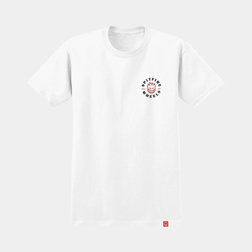 Spitfire Bighead Classic Tee White/Black/Red